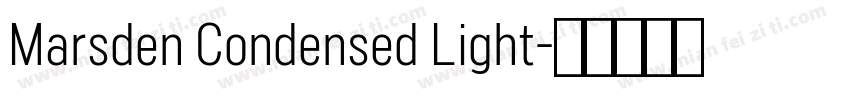 Marsden Condensed Light字体转换